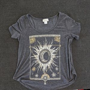 belle du jour sun moon grey shirt